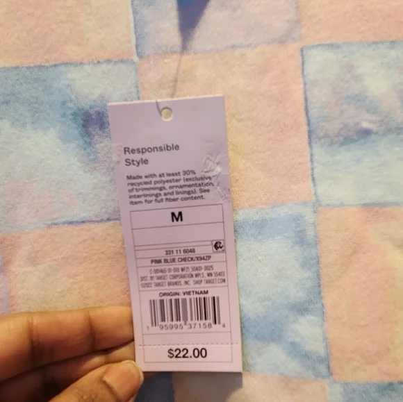 Pastel Checkered Sweatshirt NWT - Picture 5 of 6